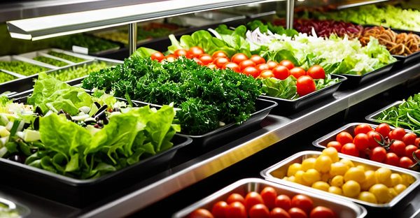 Comment réussir l'agencement d'un bar à salade attrayant ?